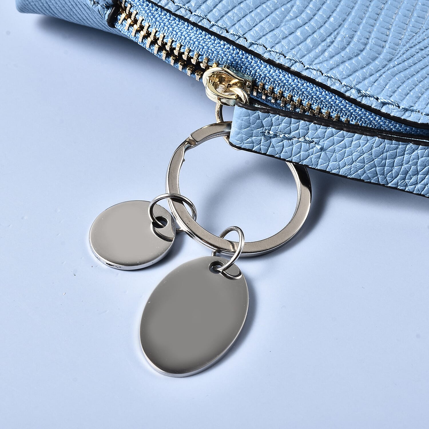 Keychain with Quote in Stainless Steel