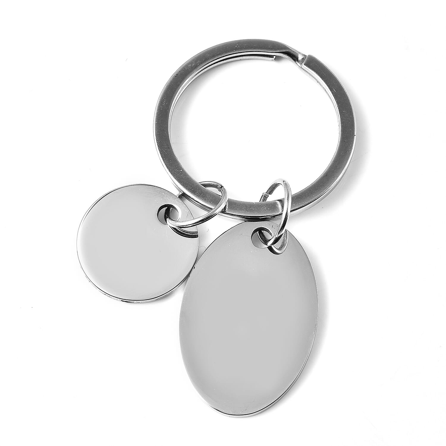 Keychain with Quote in Stainless Steel