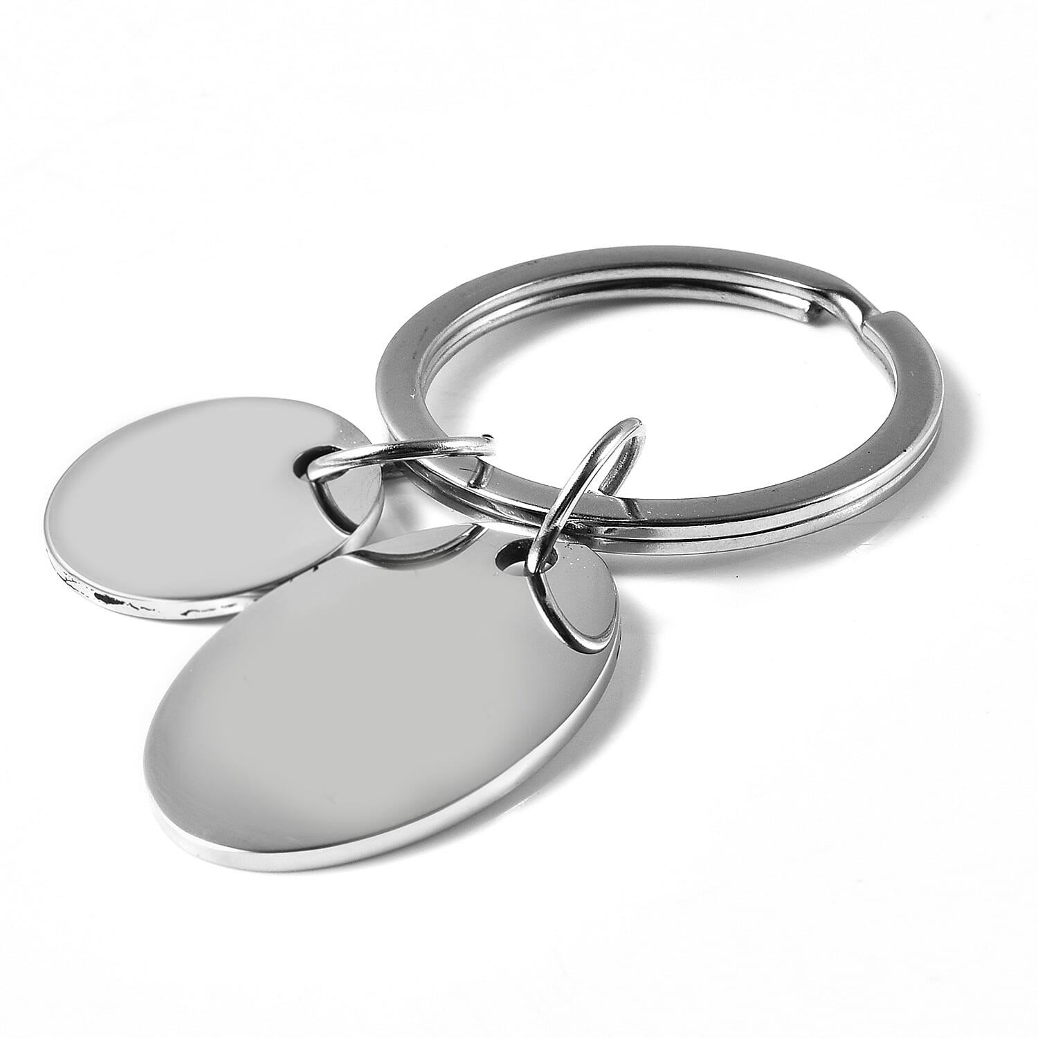 Keychain with Quote in Stainless Steel