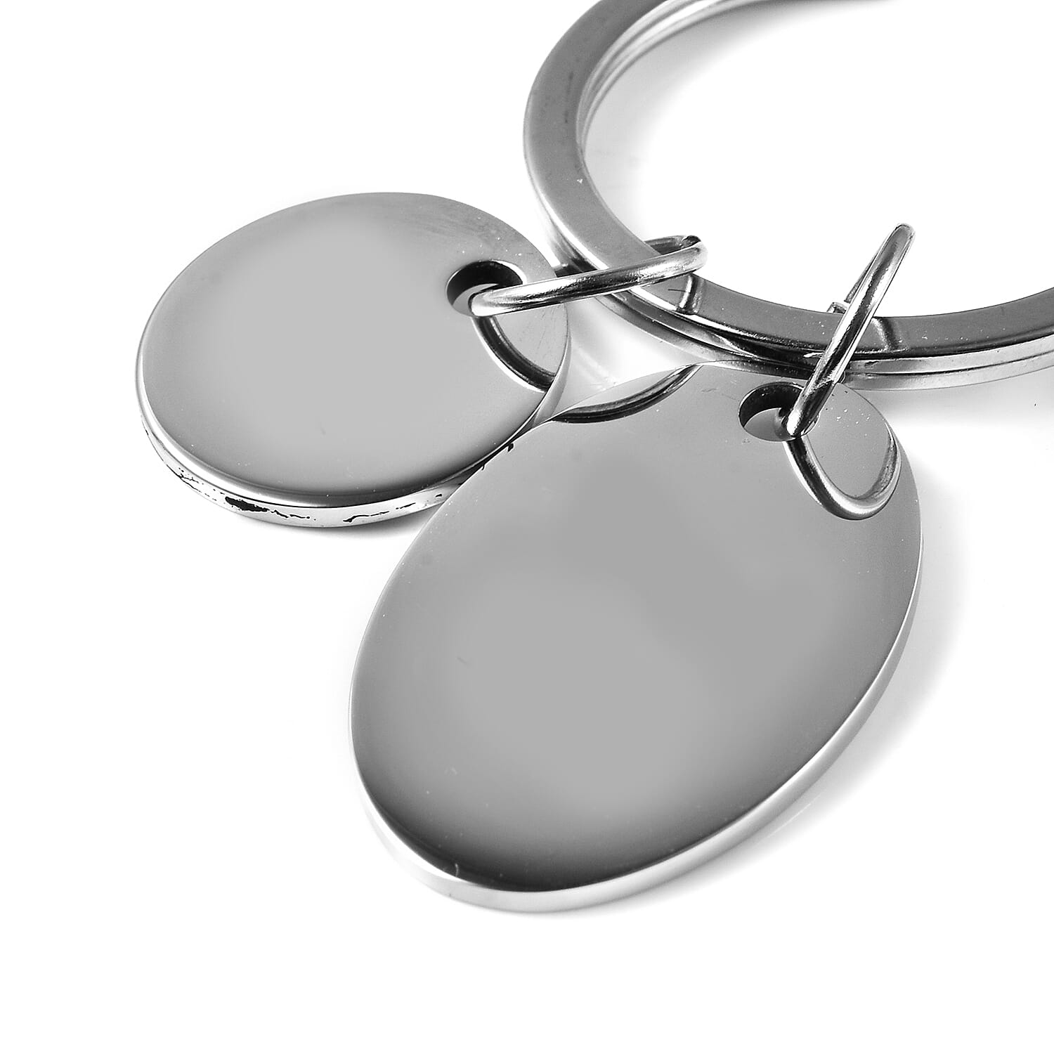 Keychain with Quote in Stainless Steel