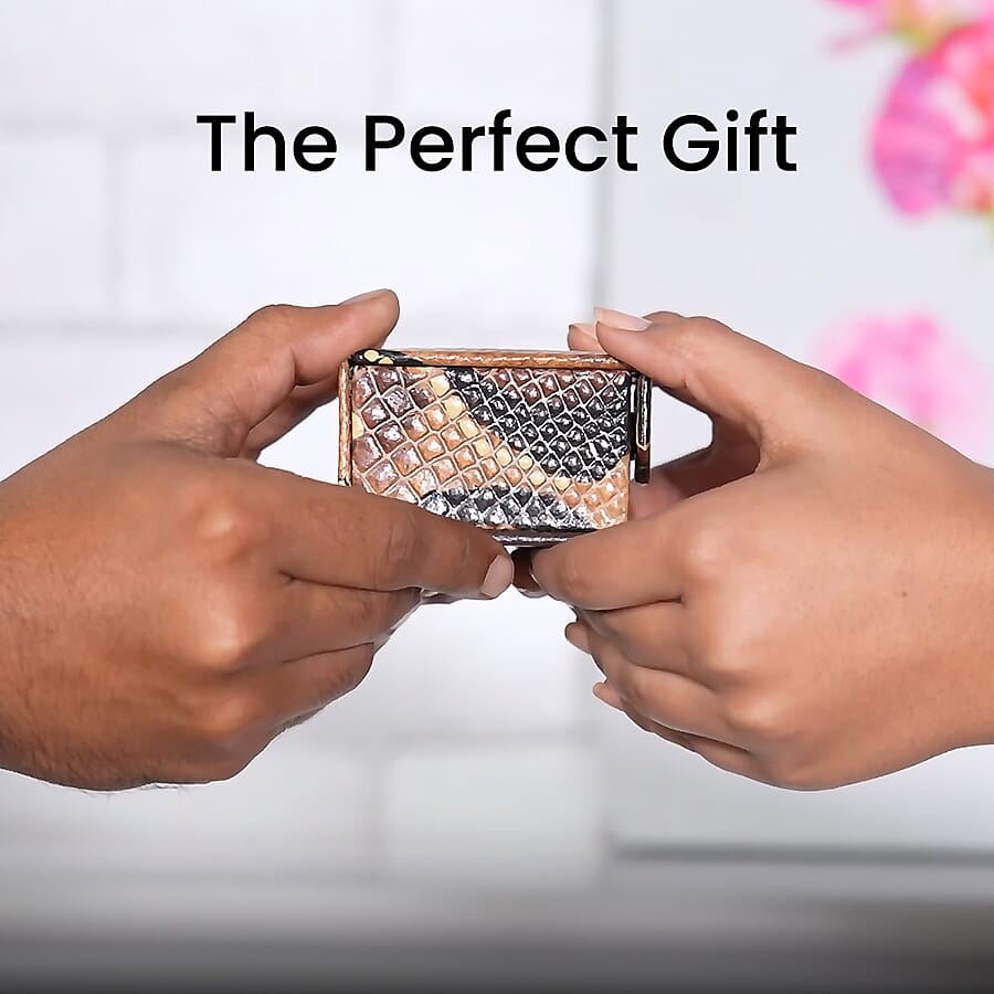 Embossed Ring Box - Brown