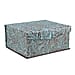 GENUINE LEATHER EMBOSSED 2 TIER JEWELRY BOX Color Multi