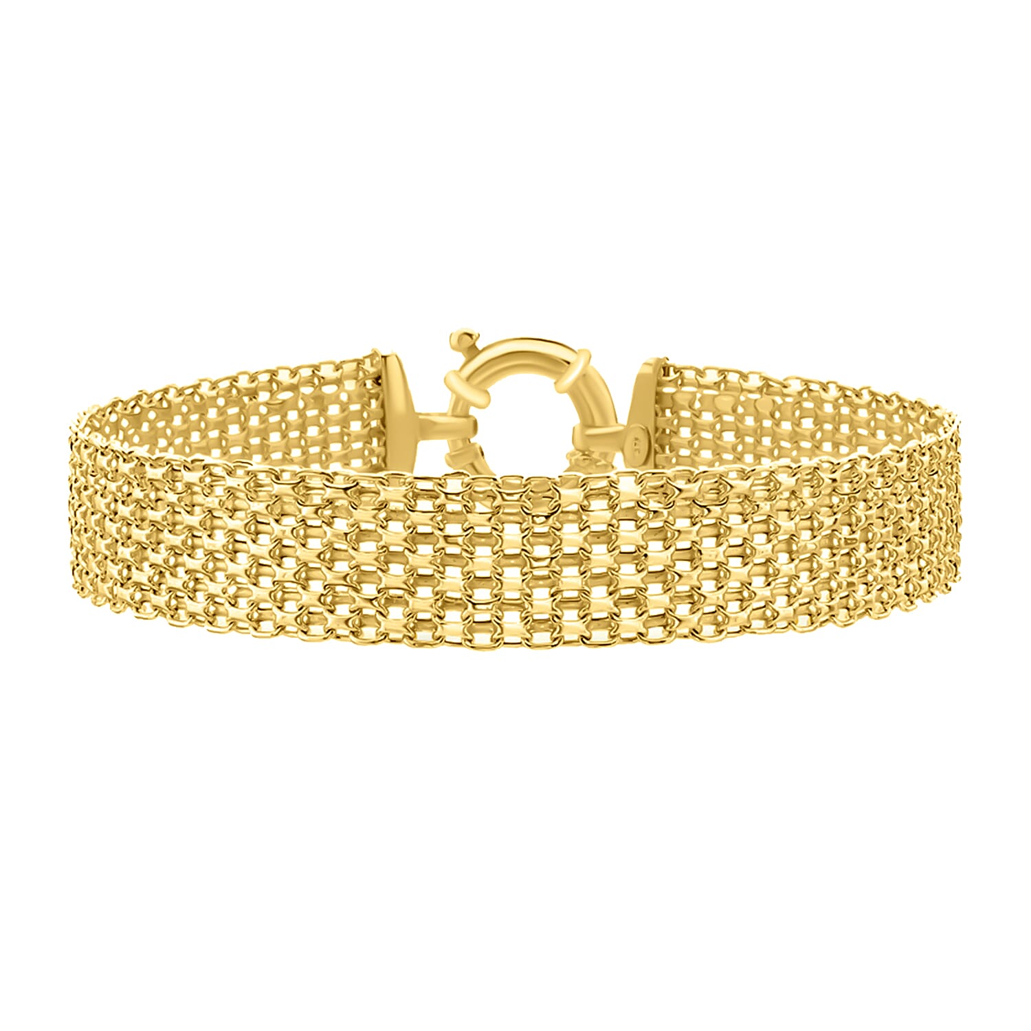 Hatton Garden Close Out 9K Yellow Gold Bismark Bracelet (Size 7.5), Gold wt. 7.75 Gms