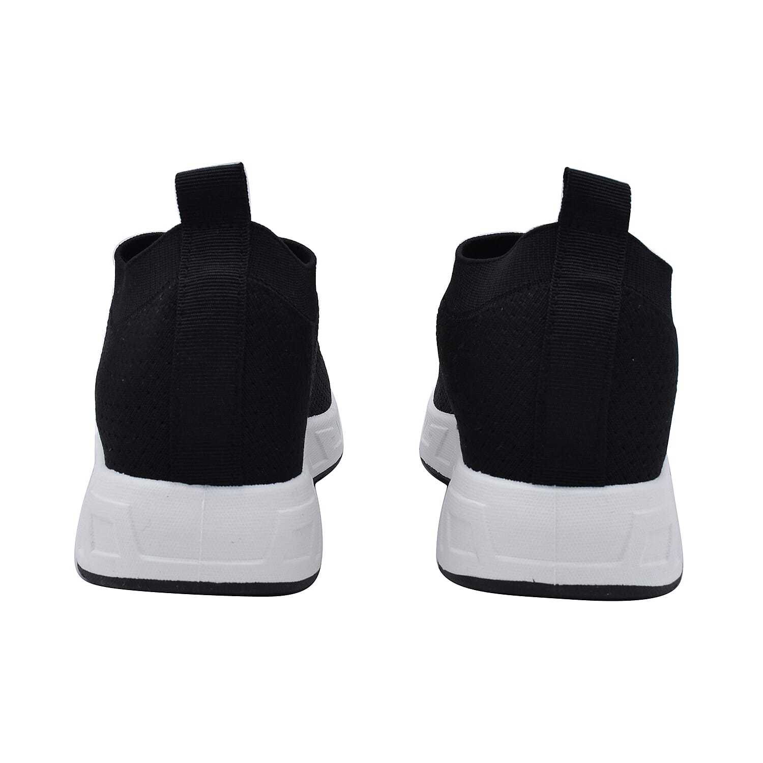 Fly Knit Ankle Trainers in Black (Size 3)