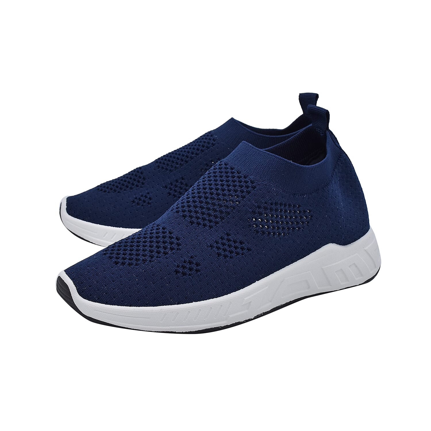 Fly Knit Ankle Trainers in Black (Size 3)