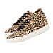 Leopard Pattern Lace-Up Trainers in Brown (Size 3)