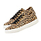 Leopard Pattern Lace-Up Trainers in Brown (Size 3)