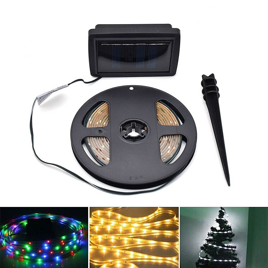 Solar Strip Lights - Multi Colour - 3 Modes - 3m