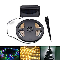Solar Strip Lights - Multi Colour - 3 Modes - 3m