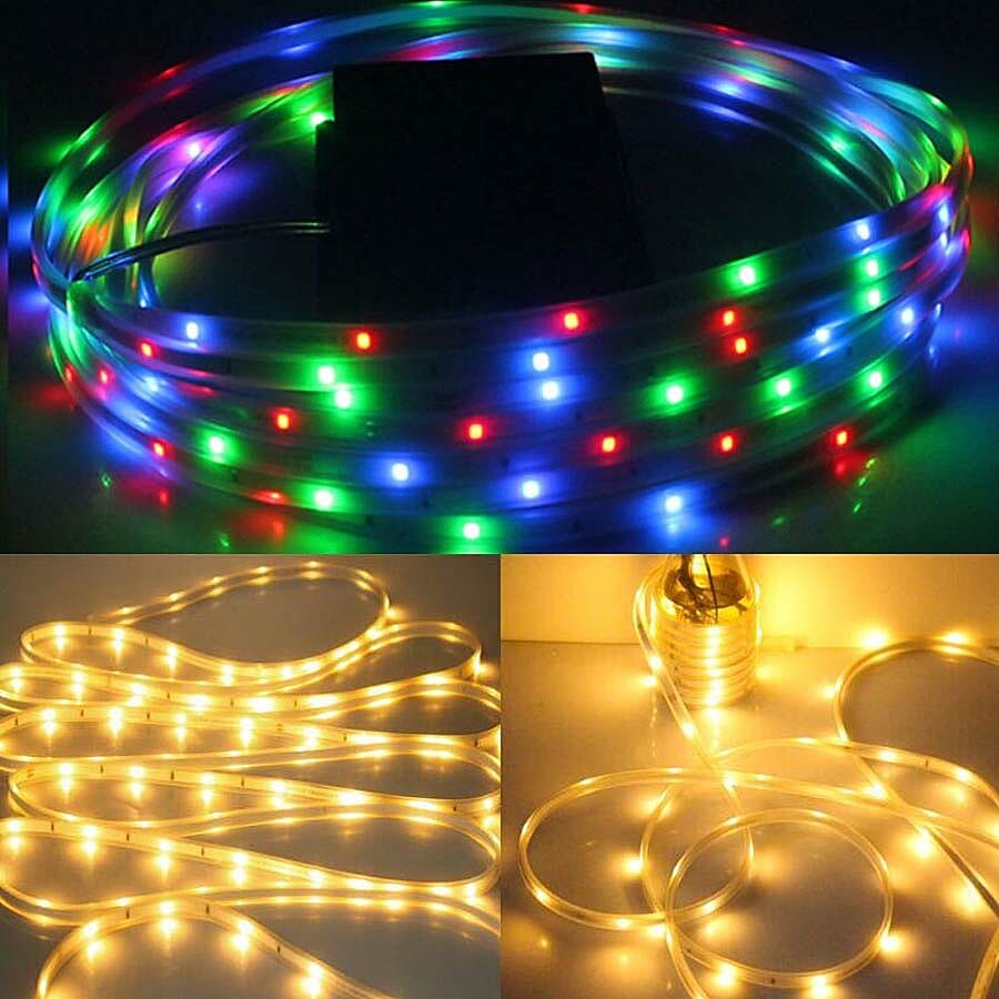 Solar Strip Lights - Multi Colour - 3 Modes - 3m