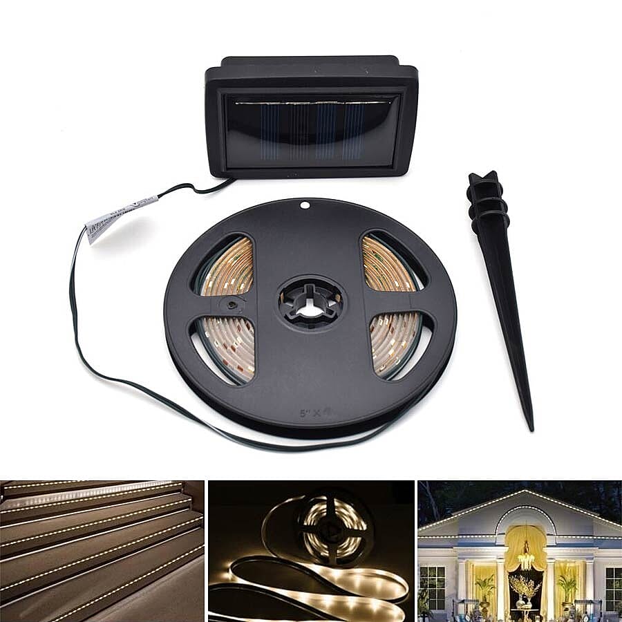 Solar Strip Lights - White - 3m