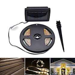 Solar Strip Lights - White - 3m