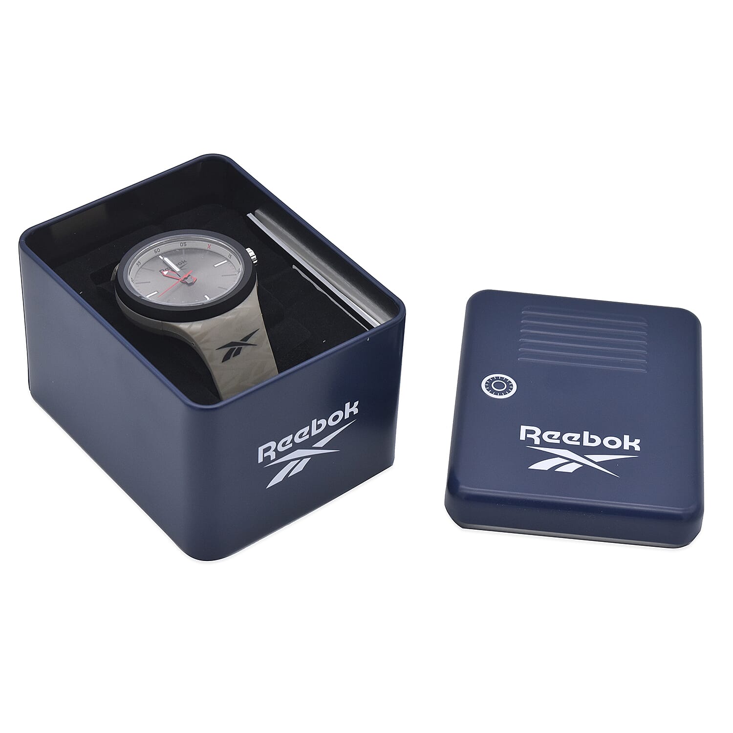 Reebok Water Resistant Sports Watch with Silicone Strap in Grey