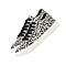 Leopard Pattern Lace-Up Trainers in White and Black (Size 3)