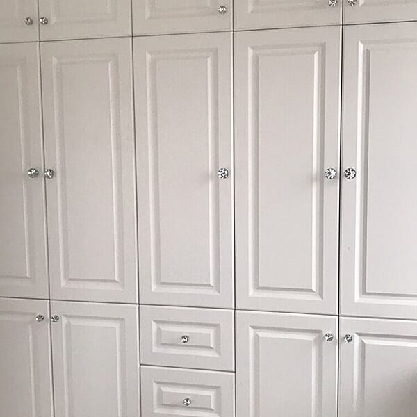 Set of 16 - Crystal Drawer Knobs (Suitable for Kitchen Cabinets, Drawers, Cupboards and Dressing Table) (Size:3x1.5Cm) - Silver