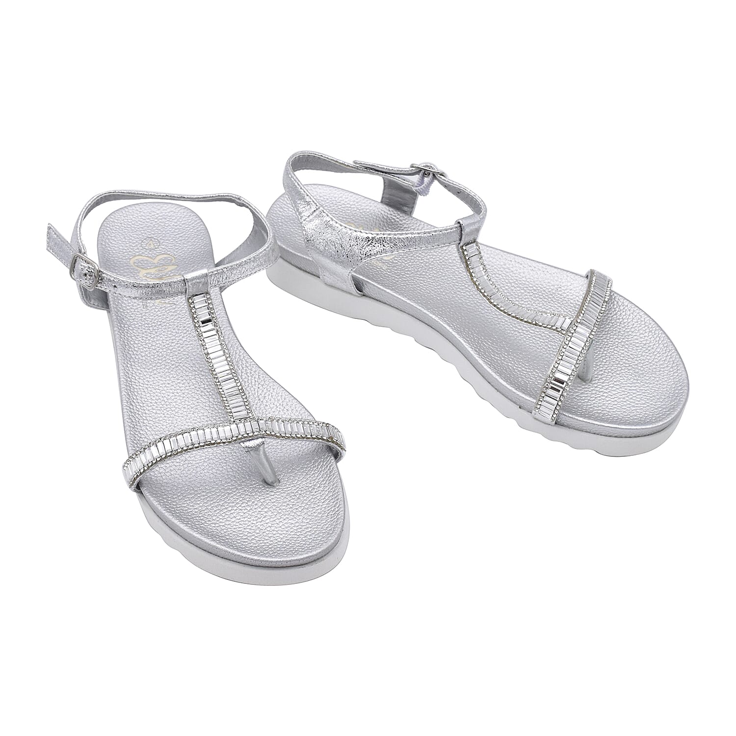 Ella Alison Toe Post Comfortable Sandal in Black (Size 4)
