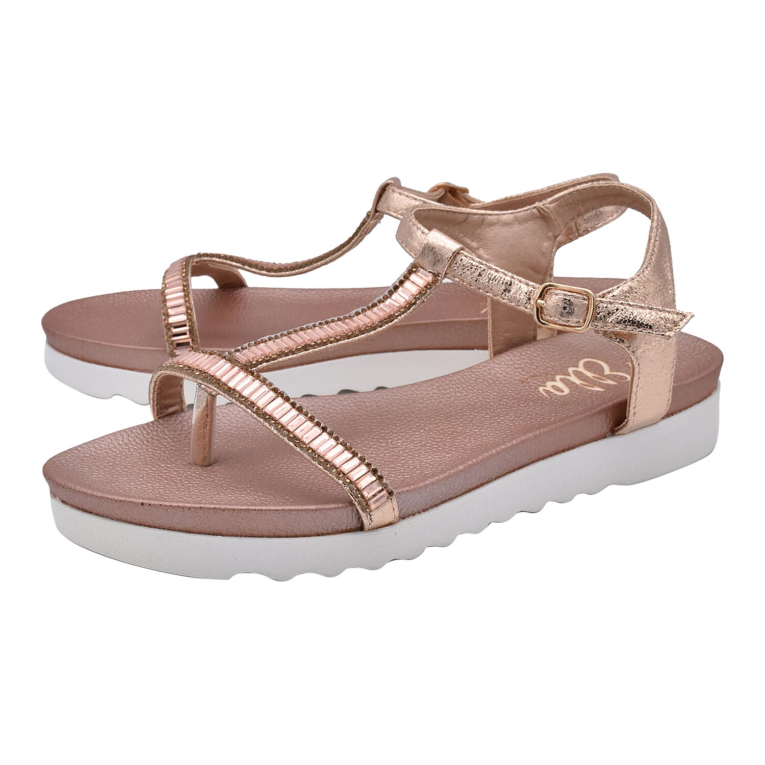 Ella Alison Toe Post Comfortable Sandal in Black (Size 4)