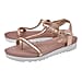 Ella Alison Toe Post Comfortable Sandal in Rose Gold