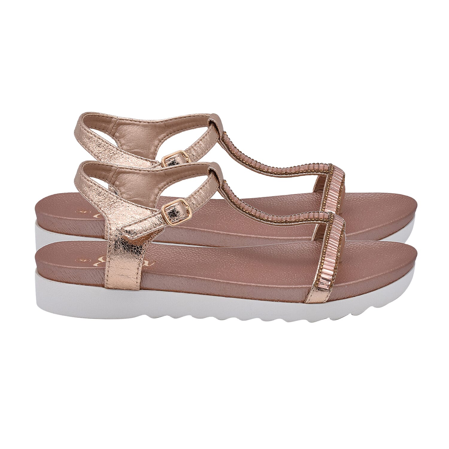 Ella Alison Toe Post Comfortable Sandal in Black (Size 4)