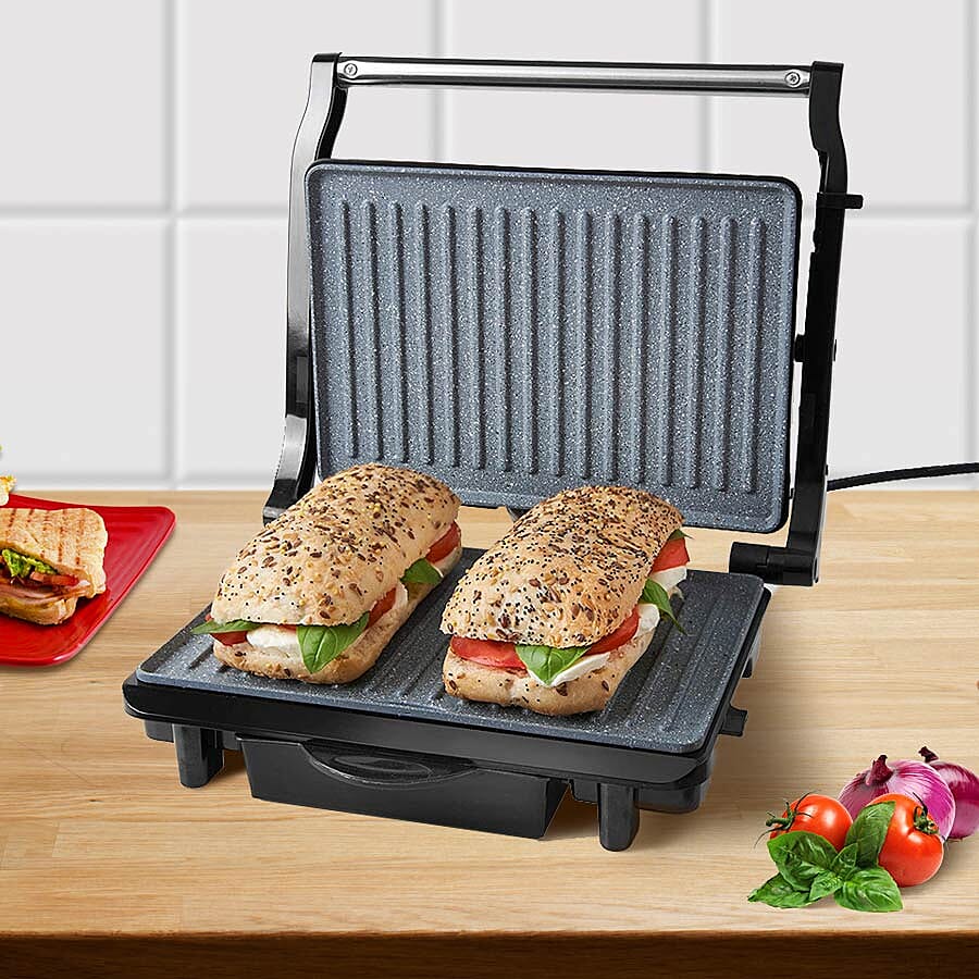 Marble Coated Health Grill & Panini Press - 1500W (Size 30x26cm)