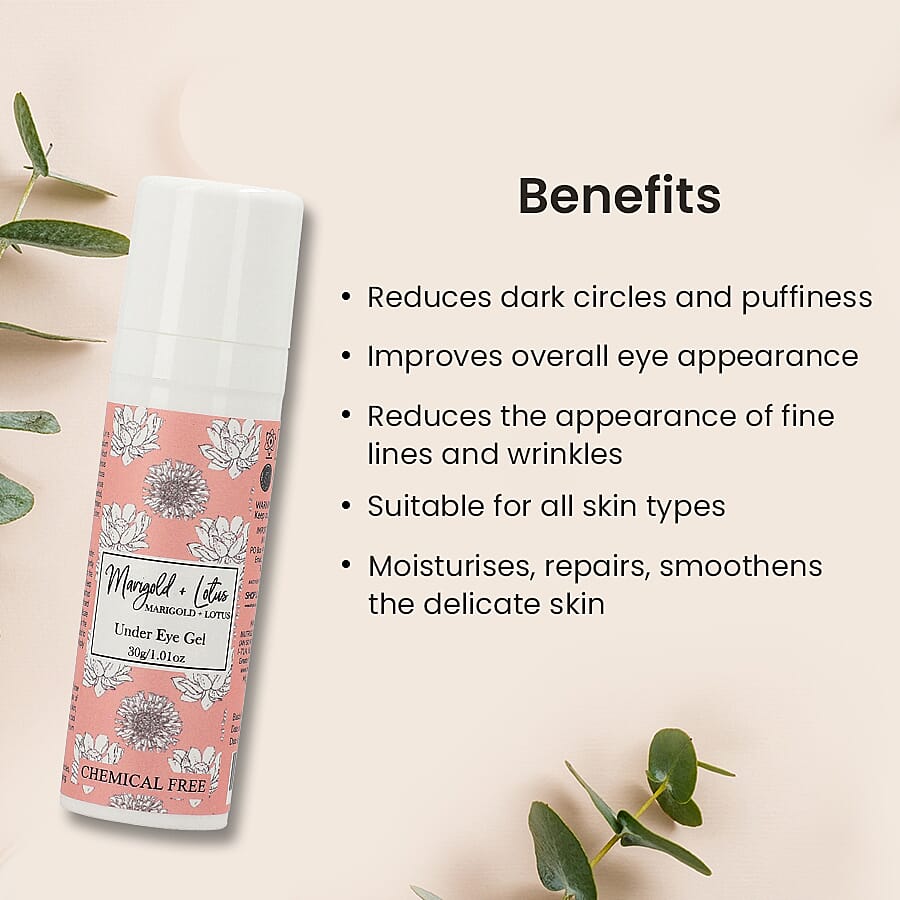 Marigold + Lotus: Under Eye Gel - 30 G