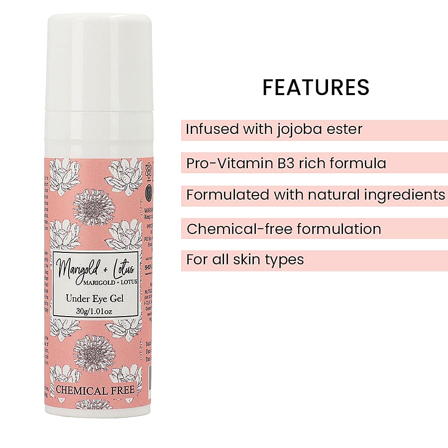 Marigold + Lotus: Under Eye Gel - 30 G