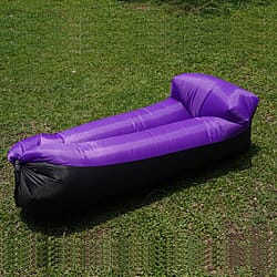 Inflatable Sofa with Drawstring Bag (Size:200x70 cm) - Purple