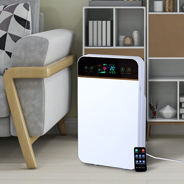 Air Purifier Aluminium Motor with Operating Display and HEPA Filter (Size:56x33x20Cm)