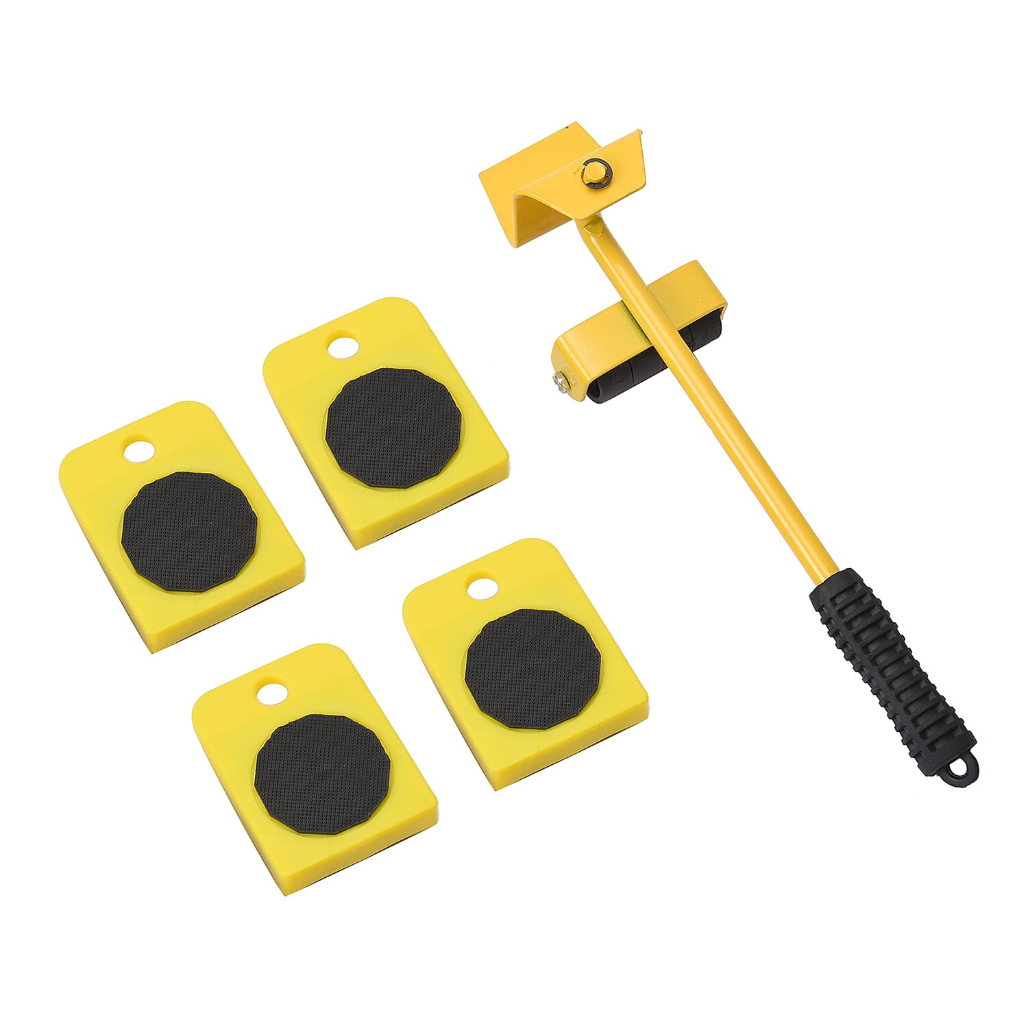 Set of 5 Furniture Lifter Scientific Ergonomic Design (Size: 7.8x10Cm,7x34Cm) - Yellow
