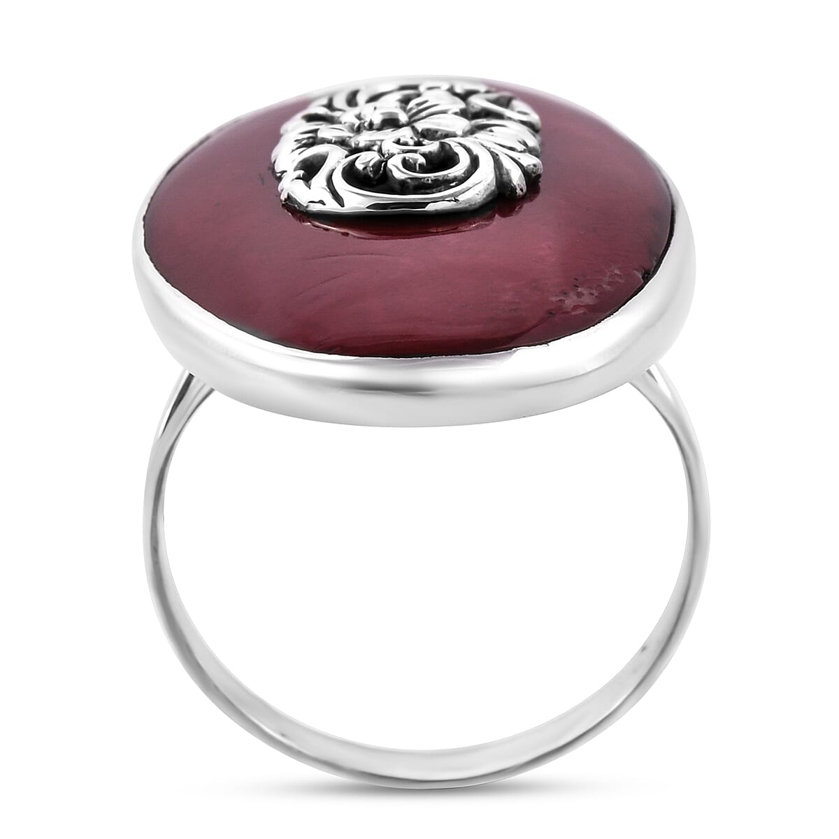 Royal Bali Collection - Sponge Coral Ring in Sterling Silver