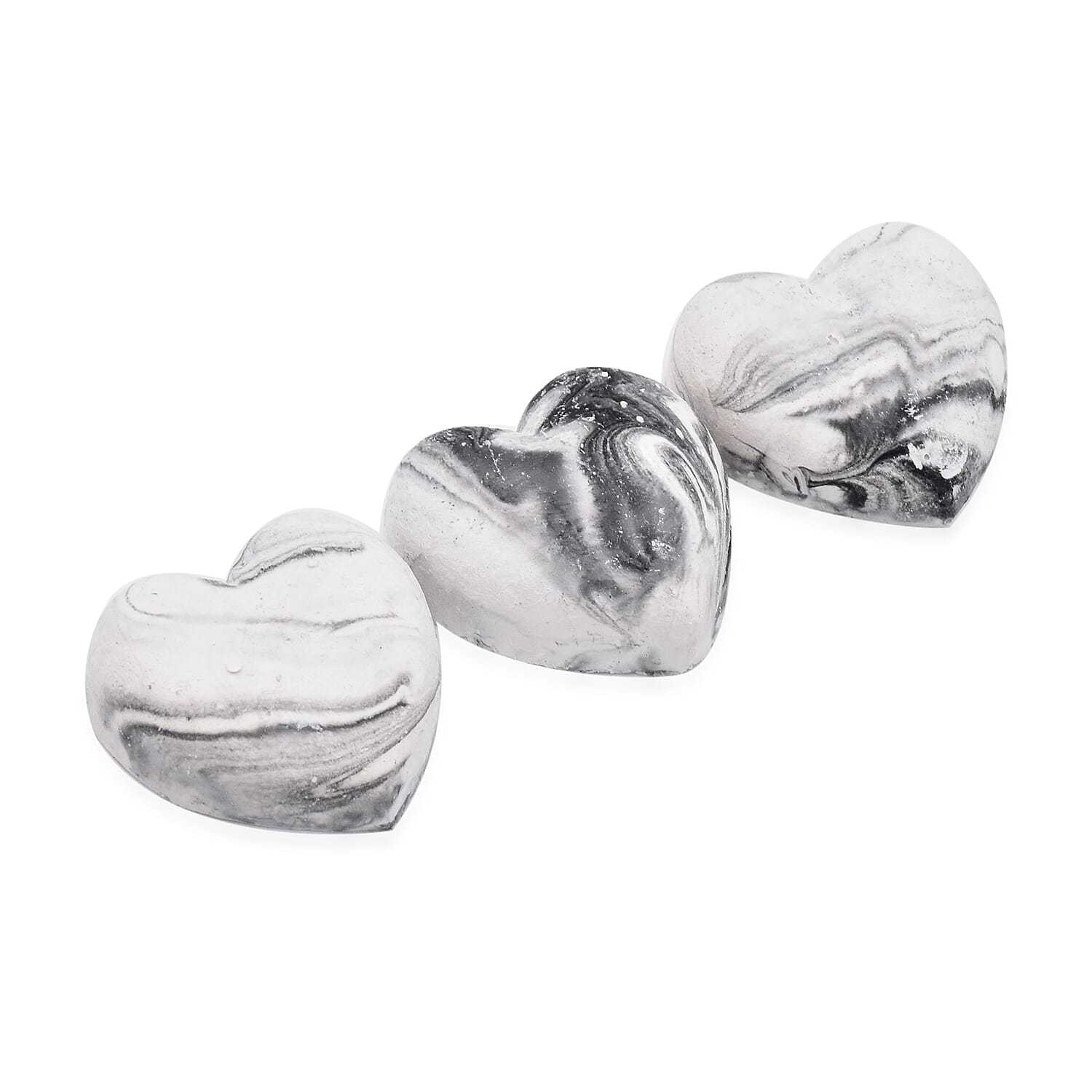 Aphrodite Freshener Hearts (6 Pcs) - White and Grey