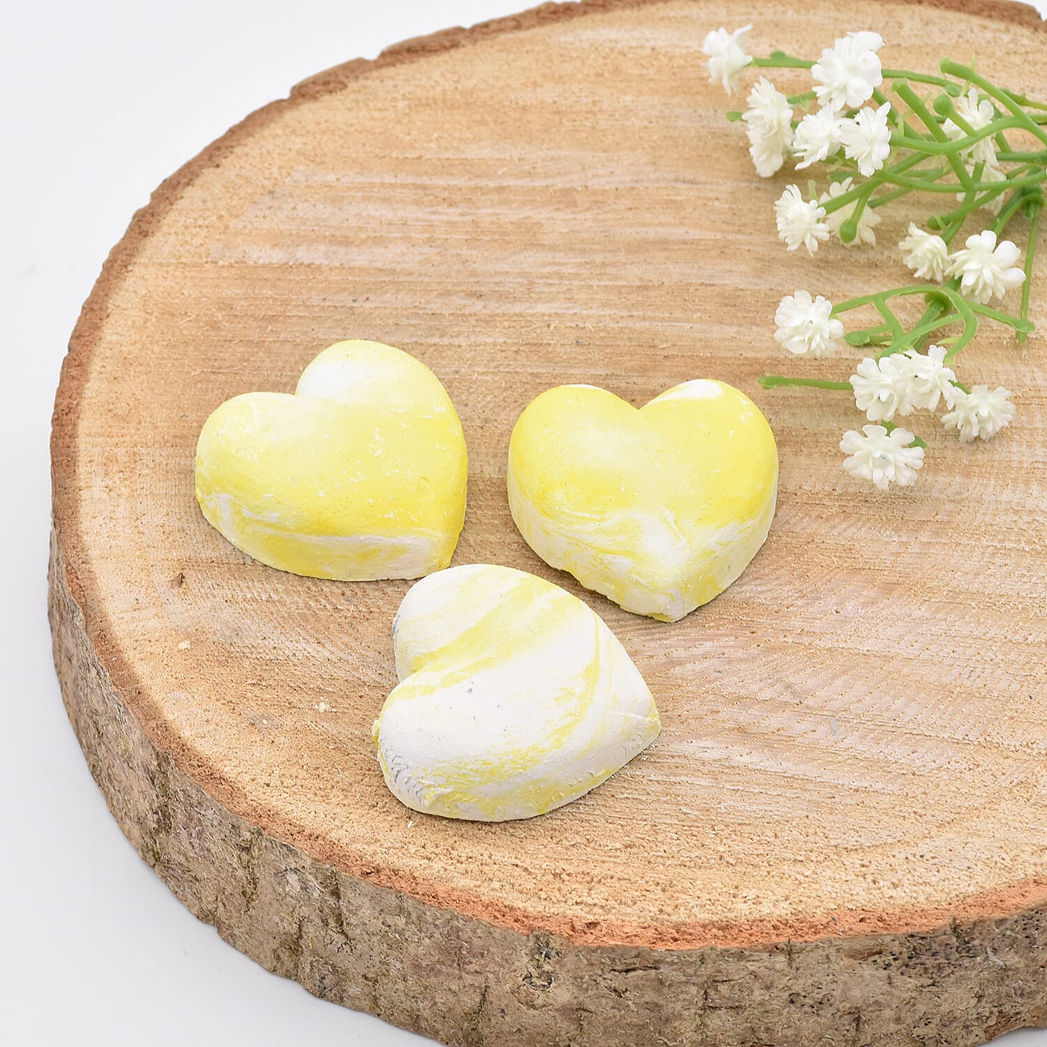 Emotif Hestia Freshener Hearts (6 Pcs) - White and Yellow