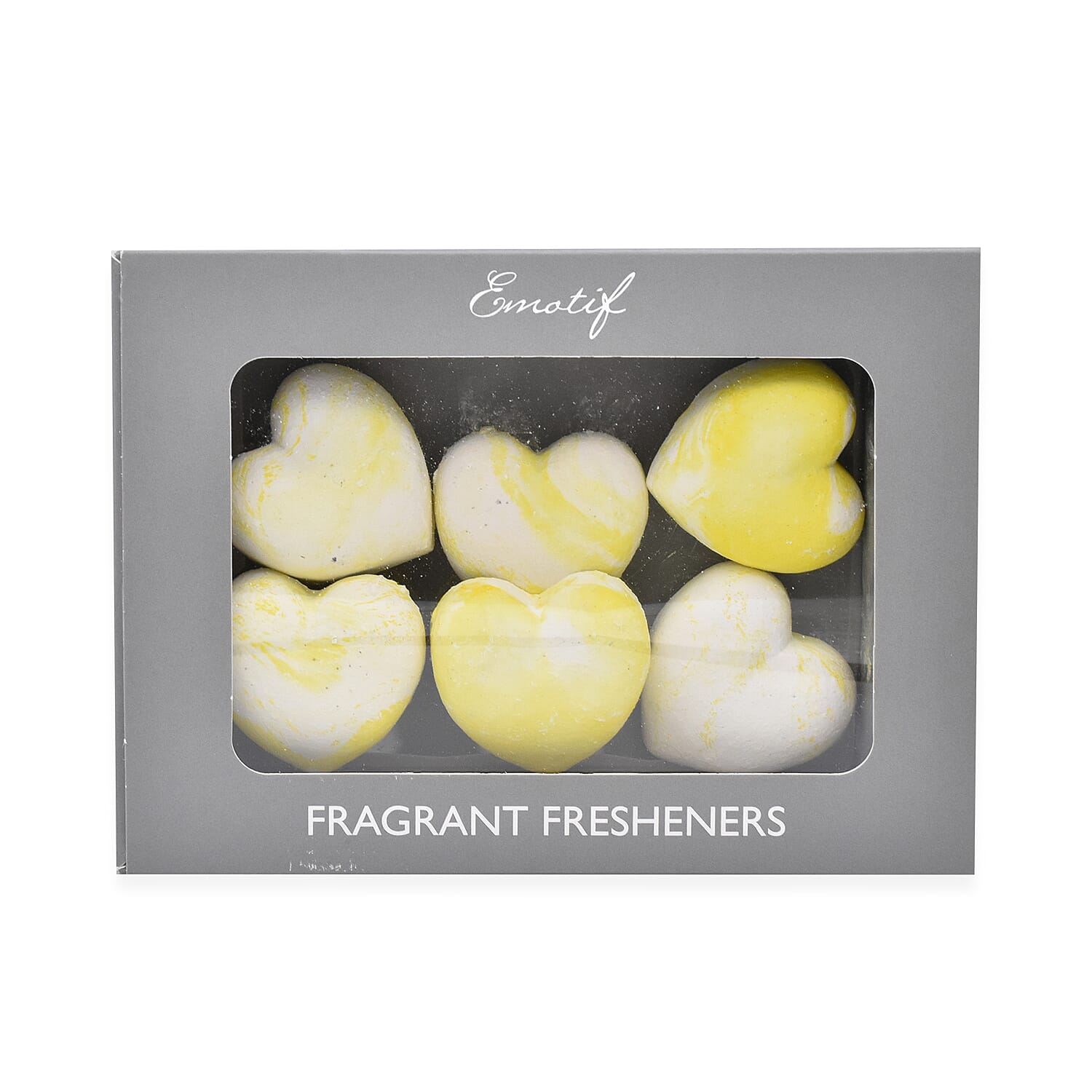 Emotif Hestia Freshener Hearts (6 Pcs) - White and Yellow