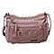Multi Pocket Crossbody Bag with Zipper Closure and Adjustable Shoulder Strap (Size 30x20x11cm) - Pink