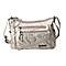 Multi Pocket Crossbody Bag with Zipper Closure and Adjustable Shoulder Strap (Size 30x20x11cm) - Champagne