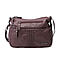 Crossbody Bag with Adjustable Shoulder Strap and Zipper Closure - Fushia