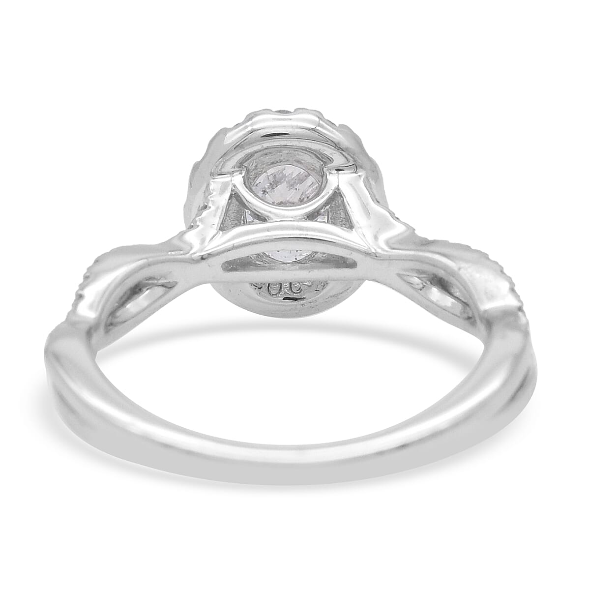 NY Close Out 14K White Gold Natural Independent Laboratories Certified Diamond (I1-G-H) Ring 1.50 Ct.