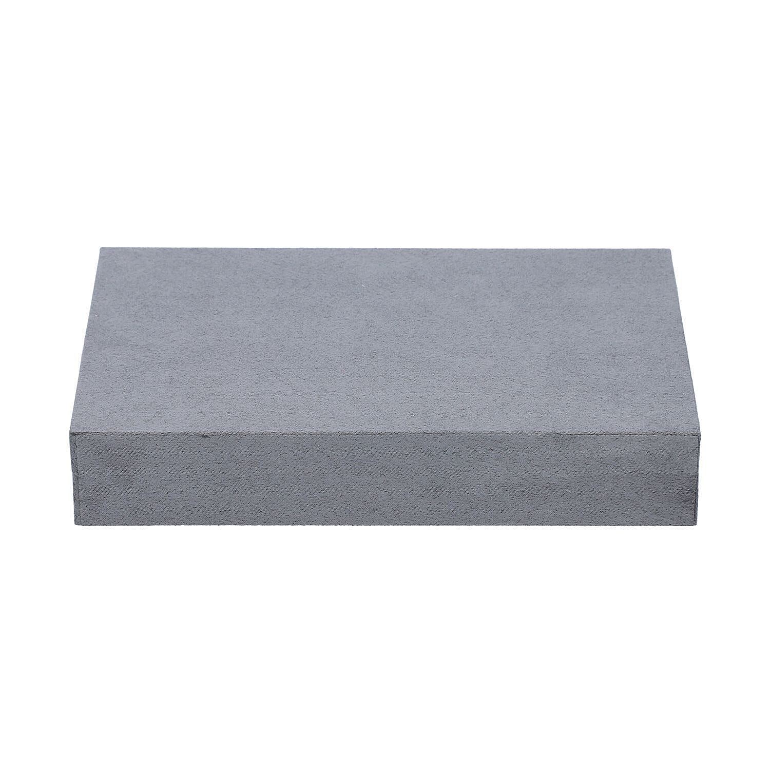 DOD-Luxurious Velvet Anti-Tarnish Jewelry Organizer Box - Grey