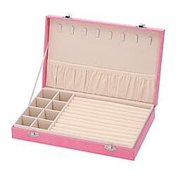 DOD- Luxurious Velvet Anti-Tarnish Jewelry Organizer Box - Black