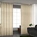 Set of 2 - 100%Cotton Textured Slub Curtain with Eyelets (Size 140x234cm) - Cream