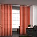 Set of 2 - 100%Cotton Textured Slub Curtain with Eyelets (Size 140x234cm) - Rust