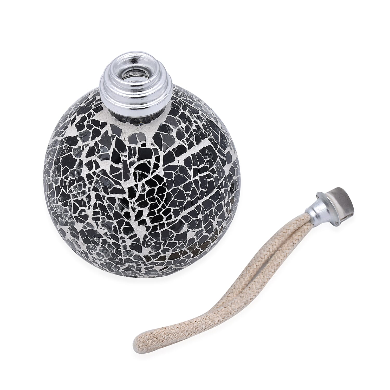 Black Mosaic Fragrance Lamp (Size 16x8cm)