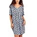 Nova of London  Leopard Print V-Neck Oversized Dress  in Blue (Length 92cm) (Size up to 20)