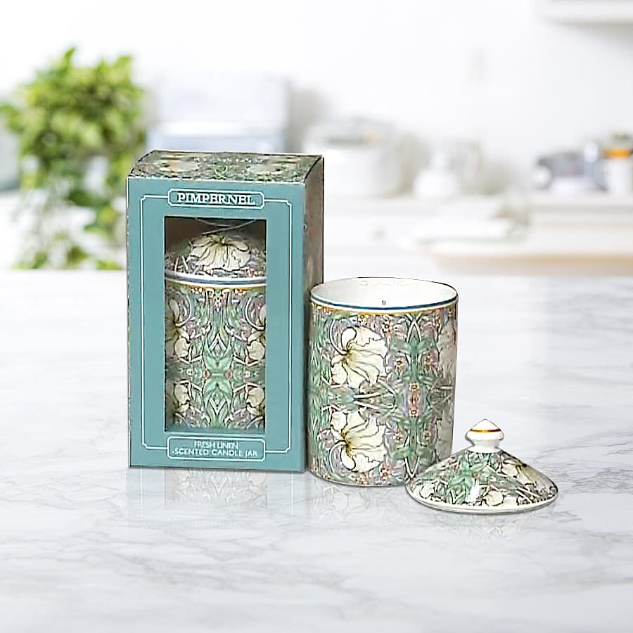 Lesser & Pavey William Morris Pimpernel Green Candle Jar (13X8 CM )