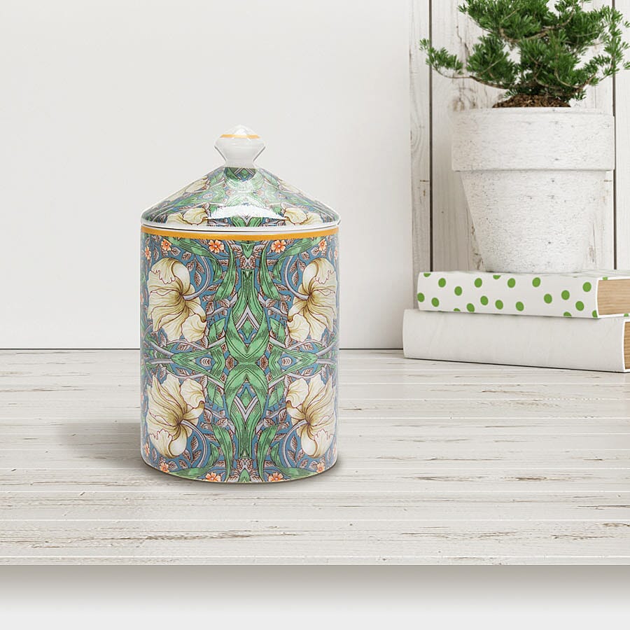 Lesser & Pavey William Morris Pimpernel Green Candle Jar (13X8 CM )