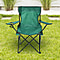 Portable Folding Camping Outdoor Chair with Mesh Cup Holder (Support upto 100Kg) (Size:80x50Cm) - Green
