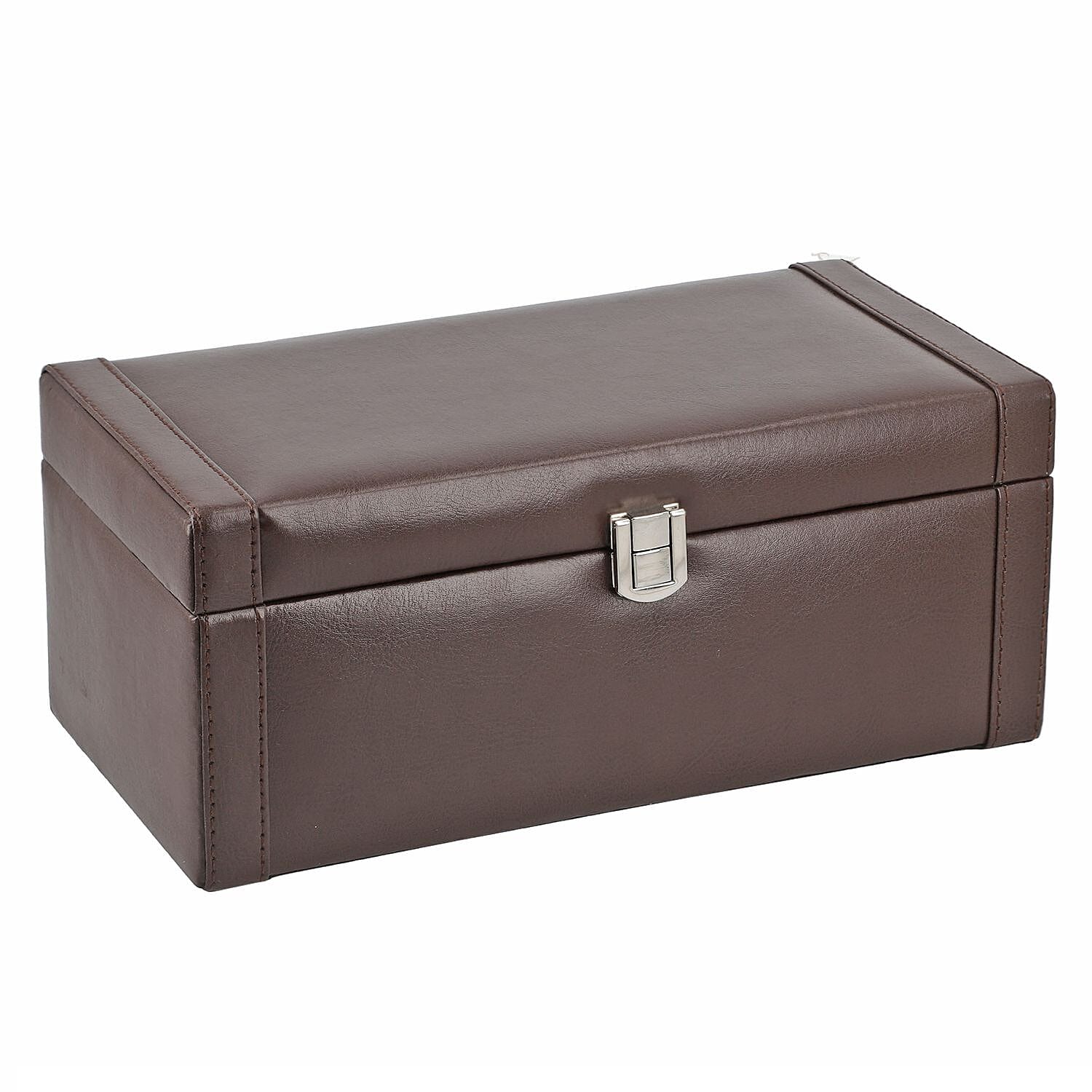 Jewellery Box with Multiple Storage Options - Brown