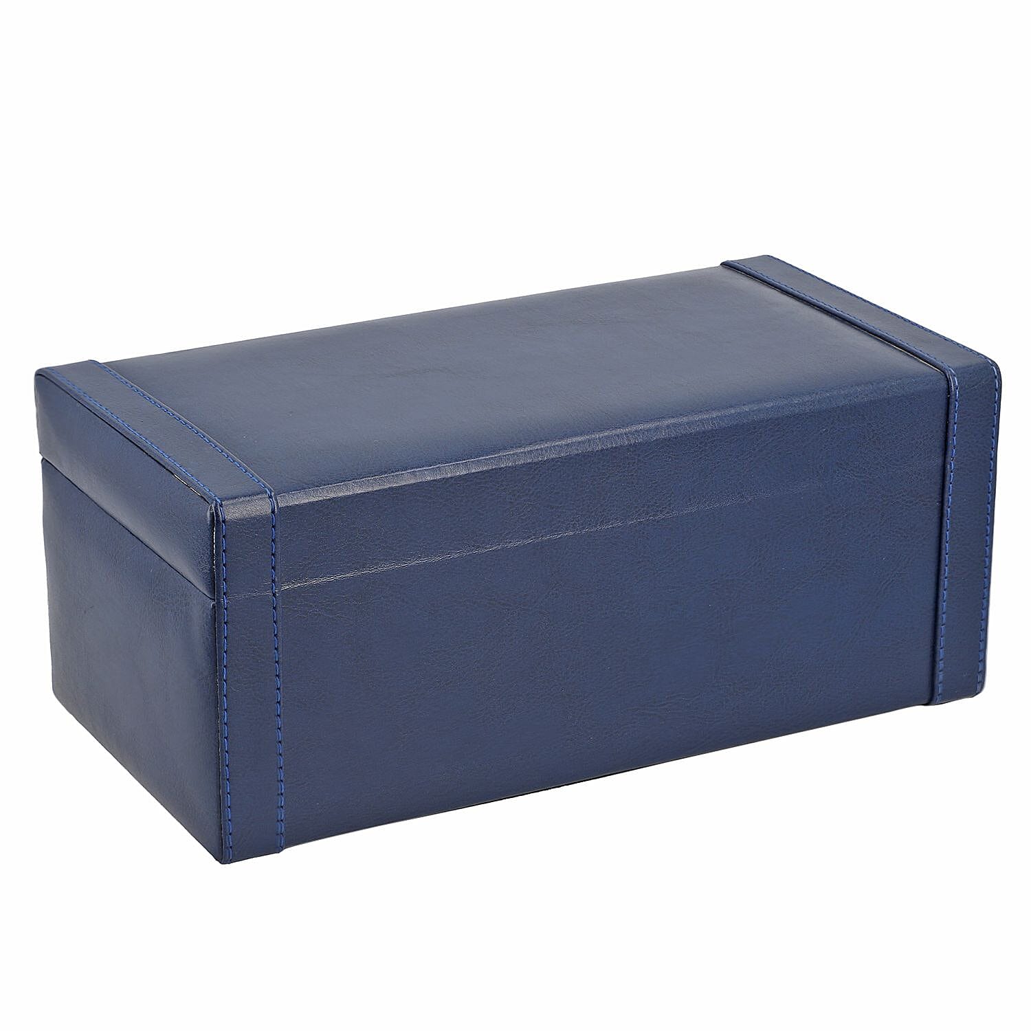Jewellery Box with Multiple Storage Options - Navy Blue