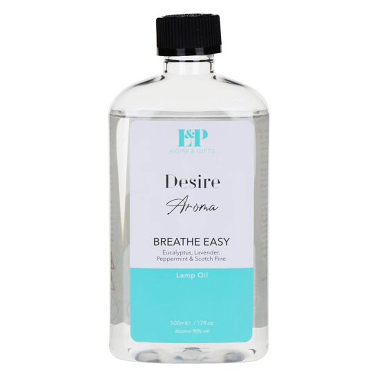Lesser & Pavey Desire Aroma Breathe Easy Lamp Oil - 500ml - (Euacalyptus, Lavender, Peppermint, Scotch Pine)