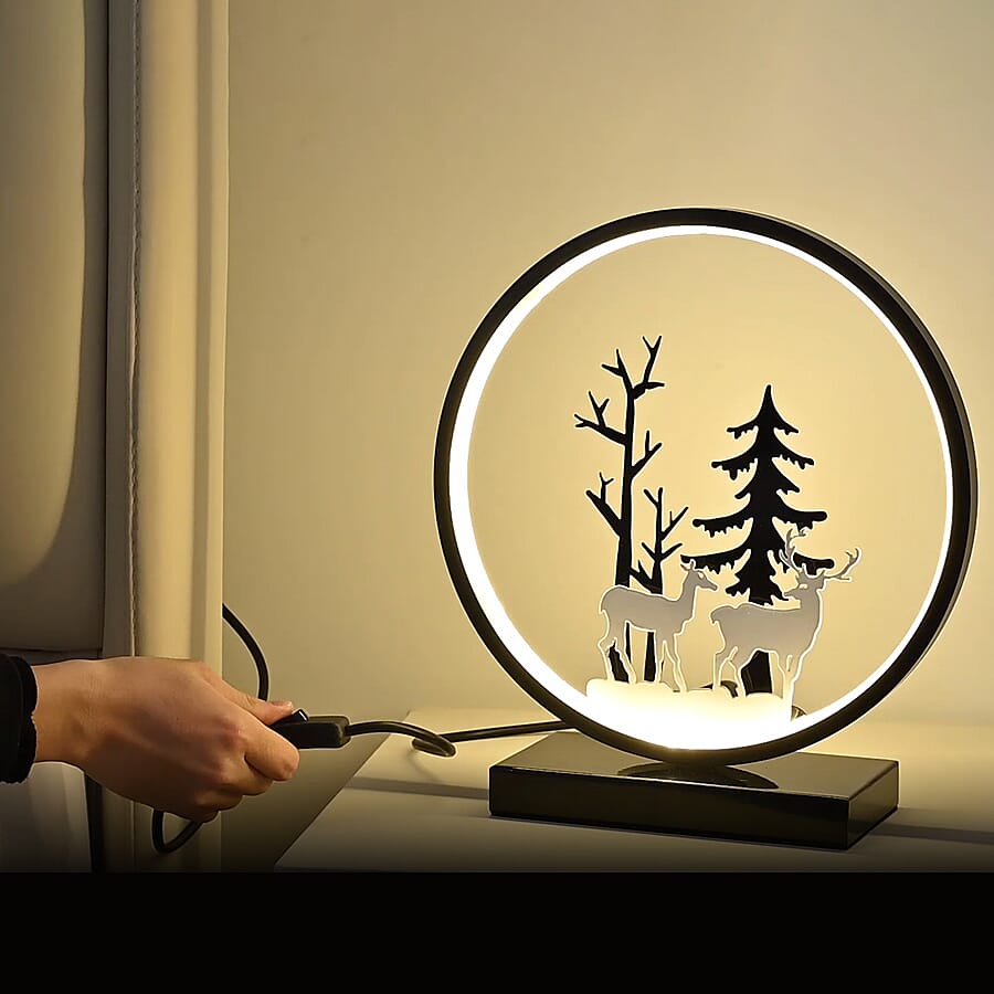 Table lamp colour Black Light source LED light source power: 24 watts material: silica gel alu